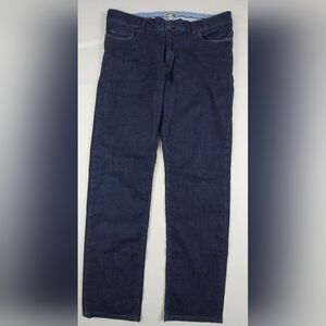 Peter Millar Jeans Mens Size 34x30 Dark Blue Denim Straight Leg Preppy Stretch